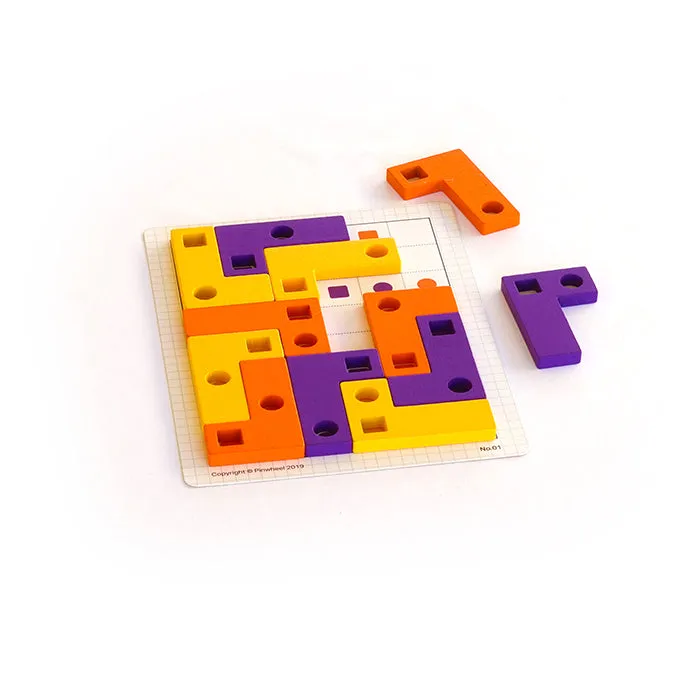 Wooden Block L Shape Logical Puzzle-Mathematics toys