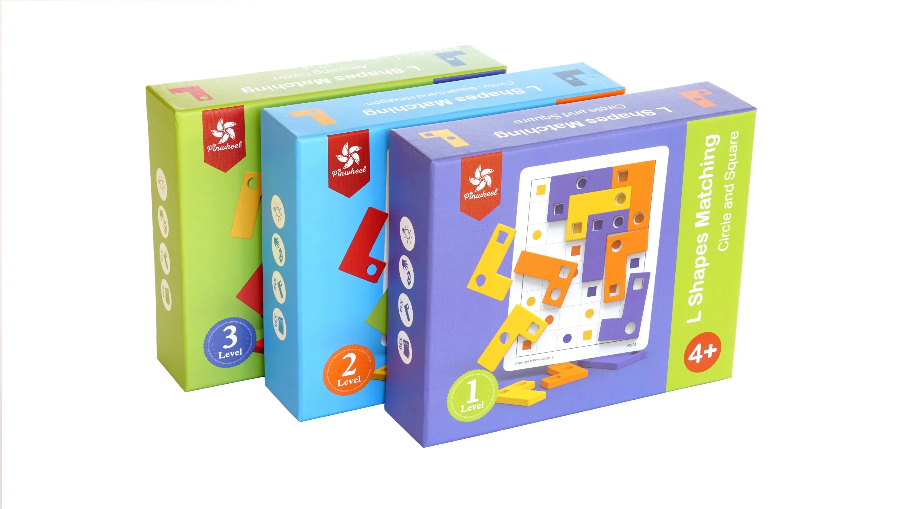 Wooden Block L Shape Logical Puzzle-Mathematics toys